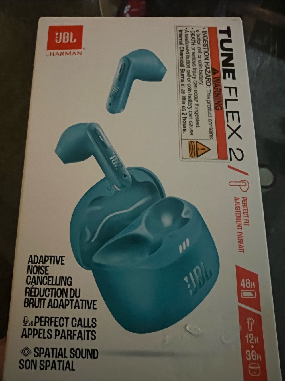 JBL Tune Flex 2 True Wireless Earbuds - Teal Blue